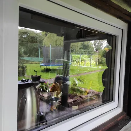 Casa Foresta - Minimalistisches 1-raum Tiny House Direkt Am Wald 펜션 Wingst