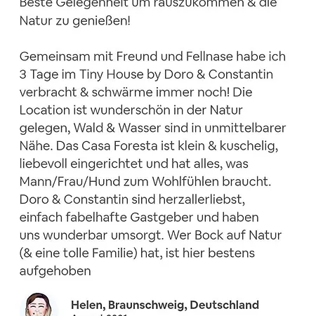 Casa Foresta - Minimalistisches 1-raum Tiny House Direkt Am Wald 펜션 *